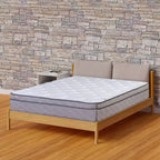 Matelas hybride simple face ultra-moelleux Euro Top de 12 pouces, compatible avec les lits réglables