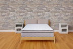 Matelas hybride simple face ultra-moelleux Euro Top de 12 pouces, compatible avec les lits réglables