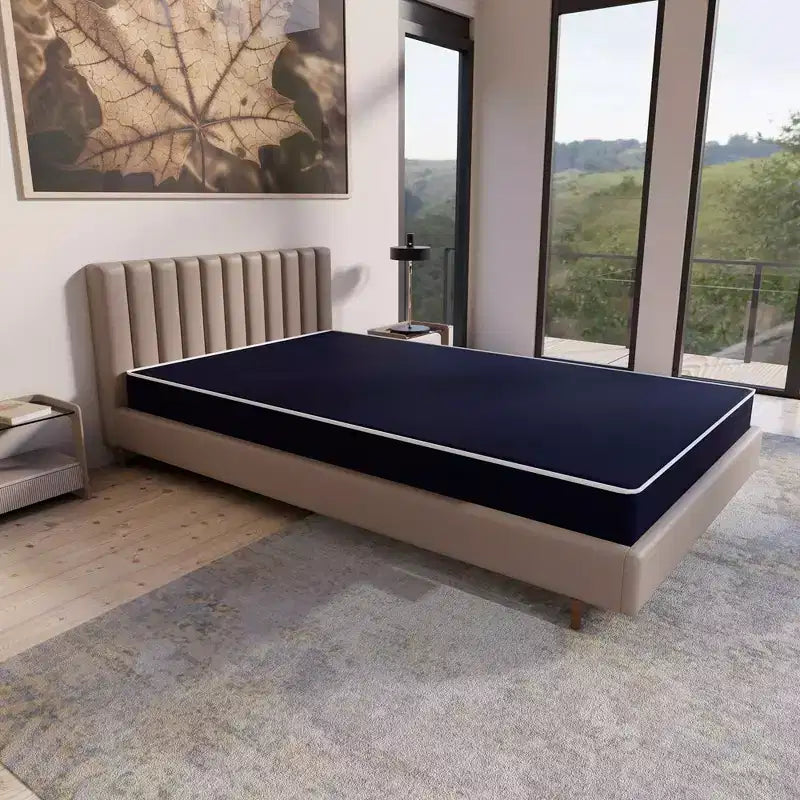 Matelas imperméable double face à plateau fixe, ferme moyen, en vinyle de 5 pouces