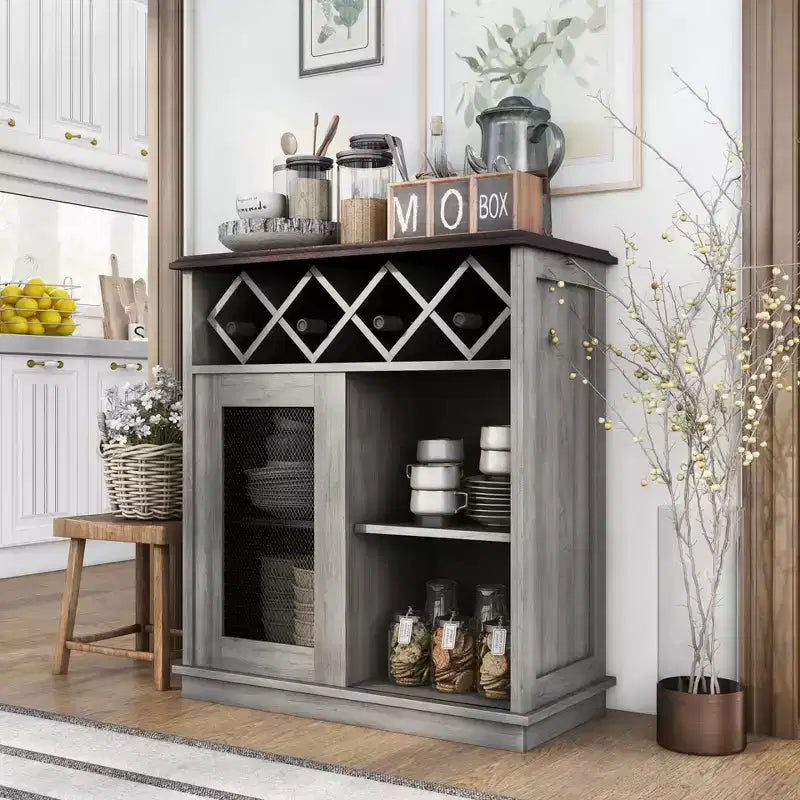 Buffet avec porte coulissante