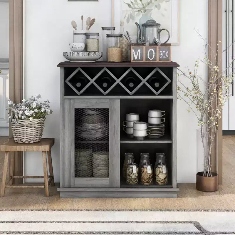 Buffet avec porte coulissante