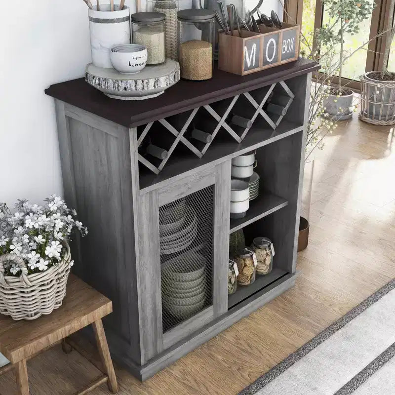 Buffet avec porte coulissante