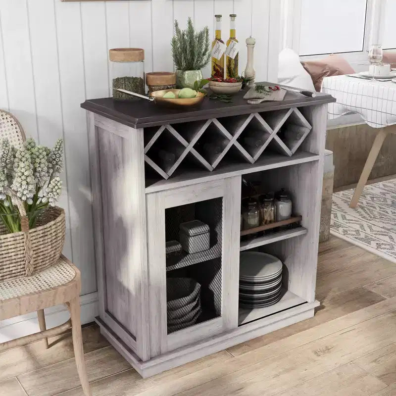 Buffet avec porte coulissante